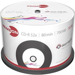Primeon CD-R 700MB 52x Spindle 50-Pack Inkjet