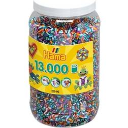 Hama Beads Midi Beads Everything Striped Mix in a Tub 13000pcs 211-90