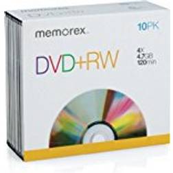Memorex DVD+RW 4.7GB 4x Jewelcase 10-Pack