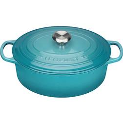 Le Creuset Teal Signature Cast Iron Oval with lid 4.7 L 29 cm