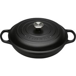 Le Creuset Satin Black Signature Cast Iron Round with lid 3.2 L
