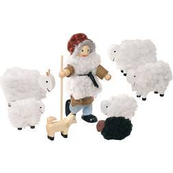 Goki Flexible Puppets Shepherd with Sheep SO201