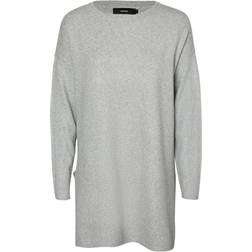 Vero Moda Long Blouse - Grey/Light Grey Melange