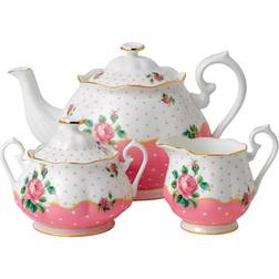 Royal Albert Cheeky Pink Tea Set Serving 3pcs