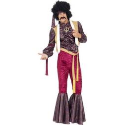 Smiffys 70's Psychedelic Rocker Costume with Flared Trouser