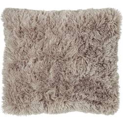 Catherine Lansfield Cuddly Shaggy Cushion Cover Brown (45x45cm)