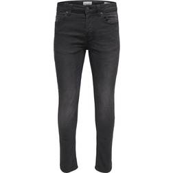 Only & Sons Loom Jog Slim Fit Jeans - Black/Black