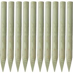 vidaXL Pointed Wooden Fence Post 100cm