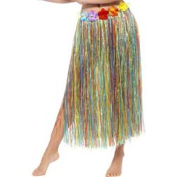 Smiffys Hawaiian Hula Skirt with Flowers Multi-Coloured
