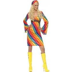 Smiffys Rainbow Hippie Costume