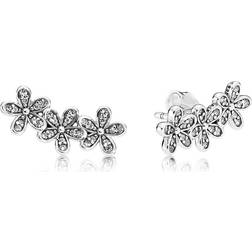 Pandora Dazzling Daisy Clusters Earrings - Silver/Transparent