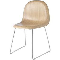 GUBI 3D Un Upholstered Sledge Base Kitchen Chair