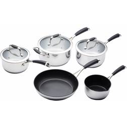 KitchenCraft Master Class Cookware Set with lid 5 Parts