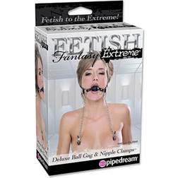 Pipedream Fetish Fantasy Extreme Deluxe Ball Gag & Nipple Clamps