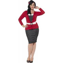 Smiffys Curves 50's Pin Up Costume