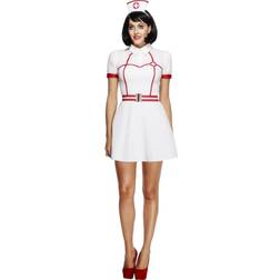 Smiffys Fever Bed Side Nurse Costume with Dress