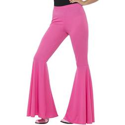 Smiffys Flared Trousers Ladies Pink