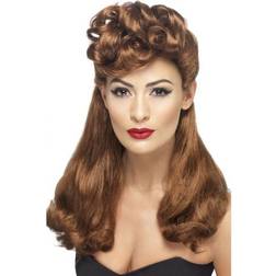Smiffys 40's Vintage Wig Auburn
