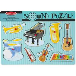 Melissa & Doug Musical Instruments Sound Puzzle 8 Pieces