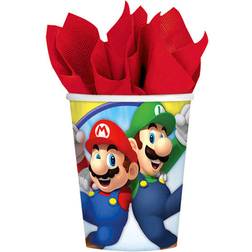 Amscan Paper Cup Super Mario 250ml 8-pack