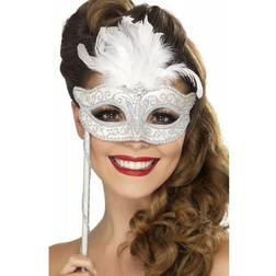 Smiffys Baroque Fantasy Eyemask Silver