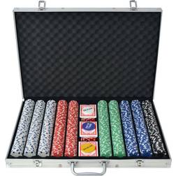 vidaXL Poker Set with 1000 Chips