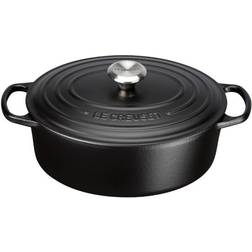 Le Creuset Satin Black Signature Oval with lid 2.6 L 23 cm