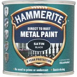 Hammerite Direct to Rust Metal Paint Black 0.25L