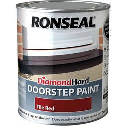 Ronseal Diamond Hard Doorstep Concrete Paint Tile Red 0.25L