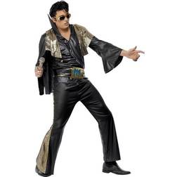 Smiffys Elvis Black and Gold Costume