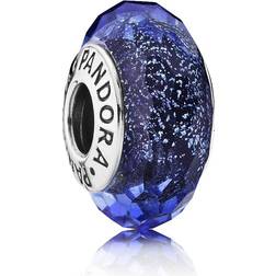 Pandora Faceted Charm - Silver/Blue