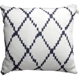 Chhatwal & Jonsson Ikat Kerela Cushion Cover White/Blue (50x50cm)