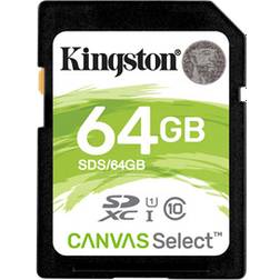 Kingston Canvas Select SDXC Class 10 UHS-I U1 80/10MB/s 64GB