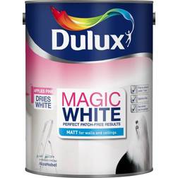 Dulux Magic White Matt Ceiling Paint, Wall Paint Brilliant White 5L
