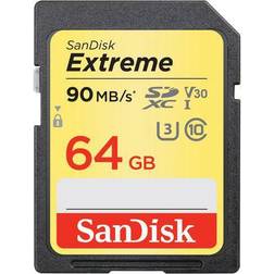 SanDisk Extreme V30 SDXC UHS-I U3 90MB/s 64GB