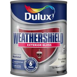 Dulux Weathershield Exterior Wood Paint White 0.75L