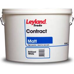 Leyland Trade Contract Matt Ceiling Paint, Wall Paint Magnolia 10L