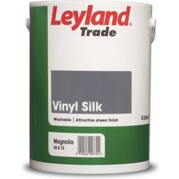 Leyland Trade Vinyl Silk Wall Paint, Ceiling Paint Magnolia 5L