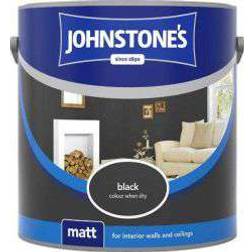 Johnstones Matt Ceiling Paint, Wall Paint Black 2.5L