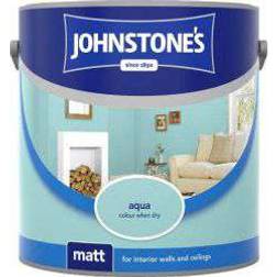 Johnstones Matt Ceiling Paint, Wall Paint Aqua 2.5L