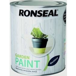 Ronseal Garden Wood Paint Black 0.75L