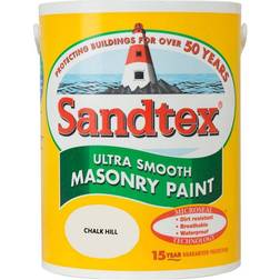 Sandtex Ultra Smooth Masonry Concrete Paint White 5L