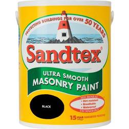 Sandtex Ultra Smooth Masonry Concrete Paint Black 2.5L