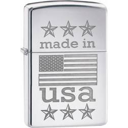 Zippo Windproof Made in USA with Flag