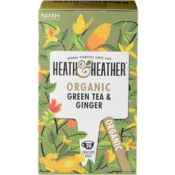 Heath & Heather Organic Green Tea & Ginger 20pcs 1pack