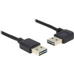 DeLock Easy USB A - USB A (1x angled) 2.0 1m
