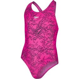 Speedo Boom Allover Splashback Swimsuit - Pink/Black (810843B352-24)