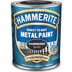 Hammerite Direct to Rust Hammer Metal Paint Black 2.5L