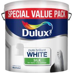 Dulux Silk Wall Paint, Ceiling Paint Brilliant White 6L