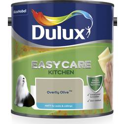 Dulux Easycare Kitchen Matt Ceiling Paint, Wall Paint Overtly Olive 2.5L